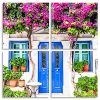 Aesthetic Blue Door panel panel paint by numbers