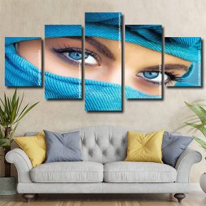 Arabian Blue Eyes panels paint by numbers