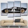 Black Ford GT40 panels paint by numbers