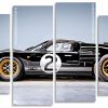 Black Ford GT40 panels paint by numbers