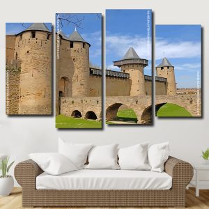 Chateau Comtal Carcassonne panels paint by numbers