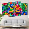 Colorful Birds In Love Panels paint by numbers