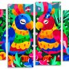 Colorful Birds In Love Panels paint by numbers