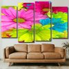 Colorful Flowers Panels paint by numbers