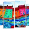 Colorful Houses Art panels paint by numbers