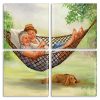 Elderly Couple On Hammock panels paint by numbers