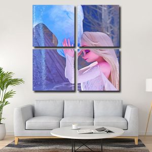 Elsa Frozen panels paint by numbers