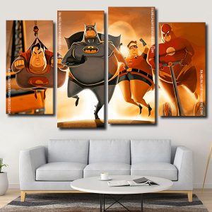 Fat Superheroes panels paint by numbers