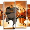 Fat Superheroes panels paint by numbers