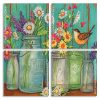 Flowers Jars panels paint by numbers