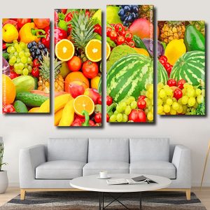 fresh fruits panels paint by numbers