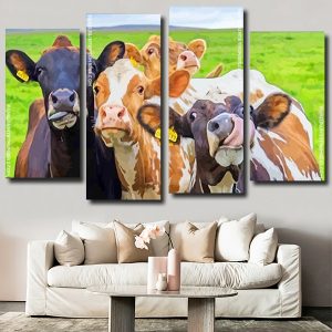 Funny Cows panels paint by numbers