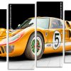 Golden Ford GT40 panels paint by numbers