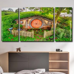 Hobbit Hole New Zealand panel paint by numbers