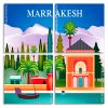 Marrakesh Morocco panel paint by numbers