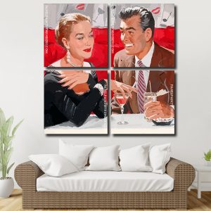 Retro Couple panel paint by numbers