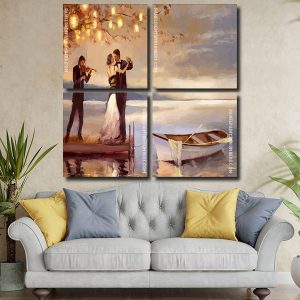 Romantic Couple panels paint by numbers