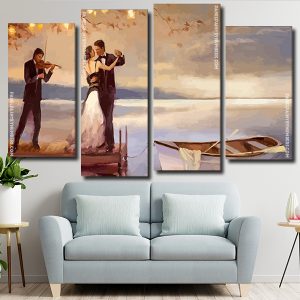 Romantic Couple Dancing Panels paint by numbers