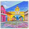 Santa Catalina Arch Guatemala panels paint by numbers