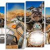 Schnauzer And Bulldog Panels paint by numbers