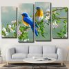 Spring bluebirds panels paint by numbers