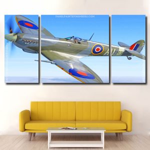 Supermarine Spitfire panels paint by numbers