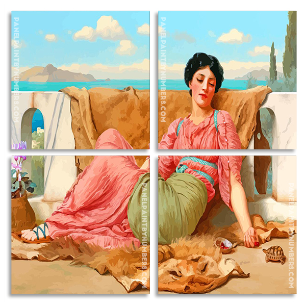 The Quiet William Godward panels paint by numbers  