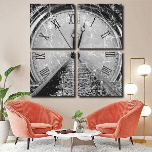 Vintage Clock Panels paint by numbers