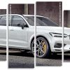 White Volvo Car panels paint by numbers