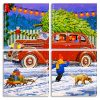 Winter Snow Christmas panels paint by numbers