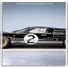 Black Ford Gt40 panels paint by numbers