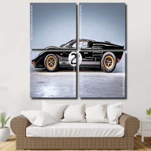 Black Ford Gt40 panels paint by numbers