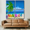 Colorful Beach Chair panels paint by numbers