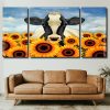 Cow And Sunflowers panels paint by numbers