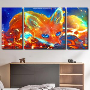 Cute Fire Fox panels paint by numbers