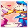 Donald And Daisy Duck panels paint by numbers