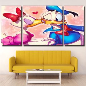 Donald And Daisy Duck panels paint by numbers