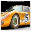 Golden Ford Gt40 panels paint by numbers