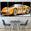 Golden Ford Gt40 panels paint by numbers