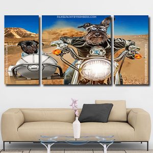 schnauzer And Bulldog panels paint by numbers