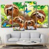 sloth family panels paint by numbers