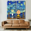 Starry Night Snoopy And Charlie panels paint by numbers