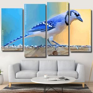 Aestheti Blue Jay panels paint by numbers