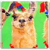 Alpacas Llamas Panels paint by numbers