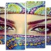 Arabian Eyes panels paint by numbers