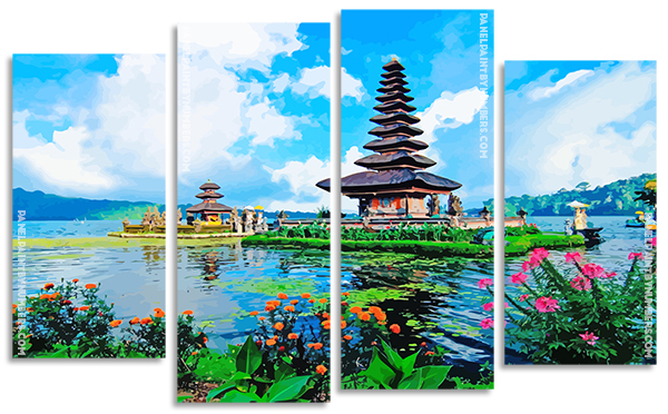 Bali Indonesia Island panels paint by numbers