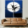 Ballerina Silhouette panels paint by numbers