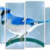 Beautiful Blue Jay panels paint by numbers