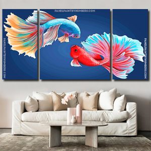 Betta Fighter Fish Panels paint by numbers