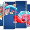 Betta Fighter Fish panels paint by numbers